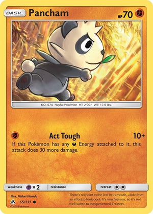 Pokemon TCG - SM - Forbidden Light - Pancham - 65/131 - Reverse Holofoil