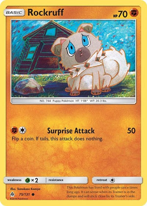 Pokemon TCG - SM - Forbidden Light - Rockruff - 75/131 - Reverse Holofoil