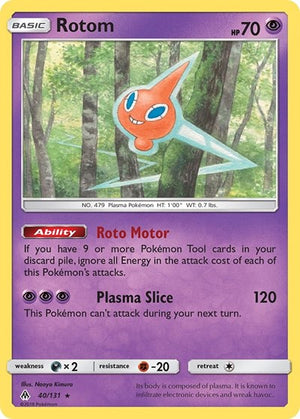 Pokemon TCG - SM - Forbidden Light - Rotom - 40/131 - Reverse Holofoil