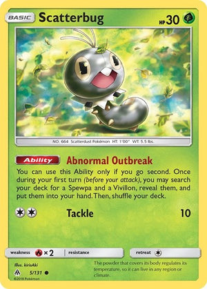 Pokemon TCG - SM - Forbidden Light - Scatterbug - 5/131