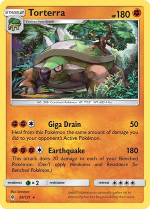 Pokemon TCG - SM - Forbidden Light - Torterra - 58/131