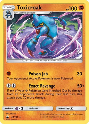 Pokemon TCG - SM - Forbidden Light - Toxicroak - 64/131