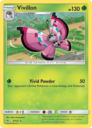 Pokemon TCG - SM - Forbidden Light - Vivillon - 8/131