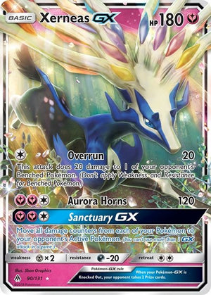 Pokemon TCG - SM - Forbidden Light - Xerneas GX - 90/131 - Holofoil