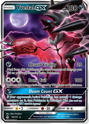 Pokemon TCG - SM - Forbidden Light - Yveltal GX - 79/131 - Holofoil