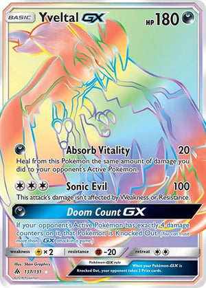 Pokemon TCG - SM - Forbidden Light - Yveltal GX - 137/131 - Holofoil
