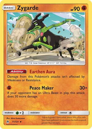 Pokemon TCG - SM - Forbidden Light - Zygarde - 71/131 - Reverse Holofoil