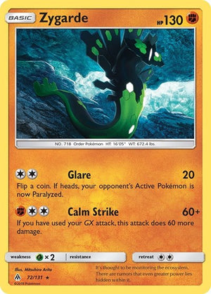 Pokemon TCG - SM - Forbidden Light - Zygarde - 72/131