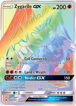 Pokemon TCG - SM - Forbidden Light - Zygarde GX - 136/131 - Holofoil