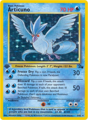 Pokemon TCG - Fossil - Articuno - 02/62 - Unlimited Holofoil