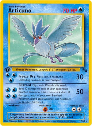 Pokemon TCG - Fossil - Articuno - 17/62 - Unlimited