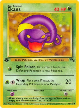 Pokemon TCG - Fossil - Ekans - 46/62 - Unlimited