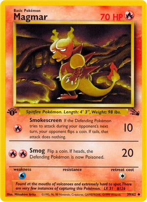Pokemon TCG - Fossil - Magmar - 39/62 - Unlimited