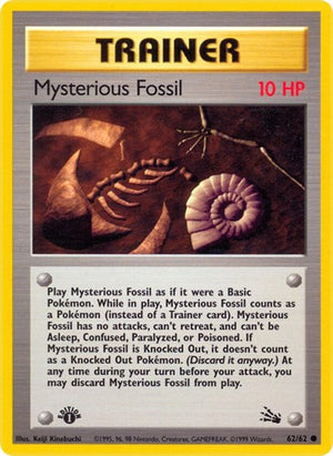 Pokemon TCG - Fossil - Mysterious Fossil - 62/62 - Unlimited