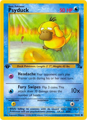 Pokemon TCG - Fossil - Psyduck - 53/62 - Unlimited