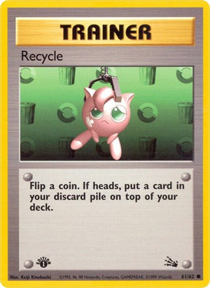 Pokemon TCG - Fossil - Recycle - 61/62 - Unlimited