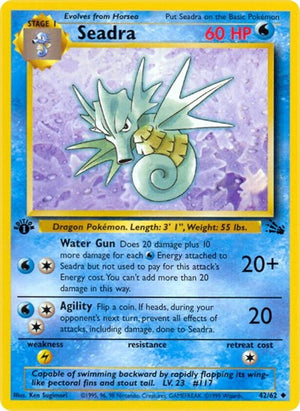 Pokemon TCG - Fossil - Seadra - 42/62 - Unlimited
