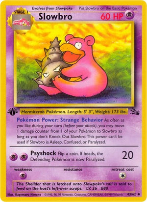 Pokemon TCG - Fossil - Slowbro - 43/62 - Unlimited