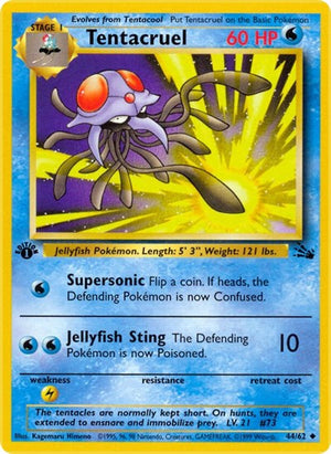 Pokemon TCG - Fossil - Tentacruel - 44/62 - Unlimited