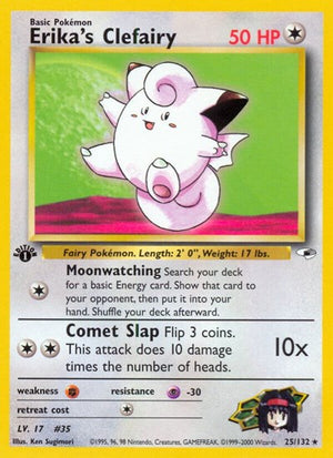 Pokemon TCG - Gym Heroes - Erika's Clefairy - 025/132 - Unlimited