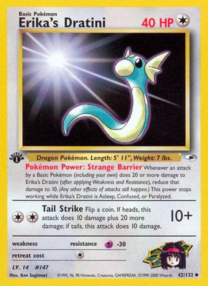 Pokemon TCG - Gym Heroes - Erika's Dratini - 042/132 - Unlimited