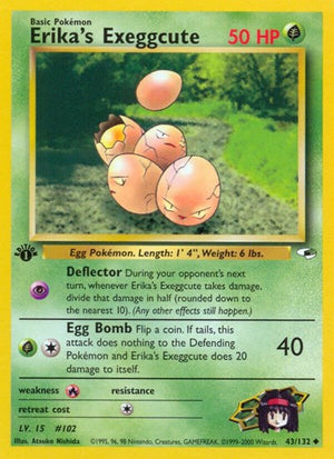 Pokemon TCG - Gym Heroes - Erika's Exeggcute - 043/132 - Unlimited