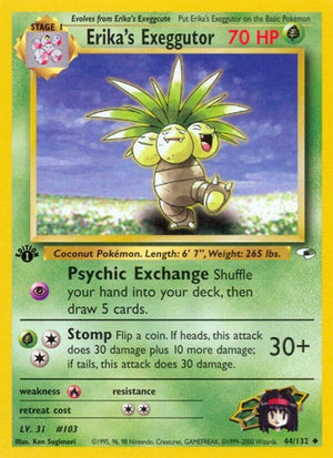 Pokemon TCG - Gym Heroes - Erika's Exeggutor - 044/132 - Unlimited