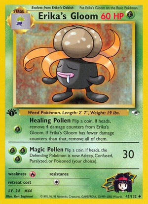 Pokemon TCG - Gym Heroes - Erika's Gloom - 045/132 - Unlimited