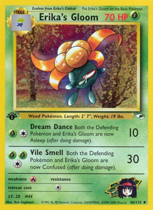Pokemon TCG - Gym Heroes - Erika's Gloom - 046/132 - Unlimited
