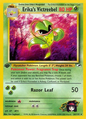 Pokemon TCG - Gym Heroes - Erika's Victreebel - 026/132 - 1st Edition