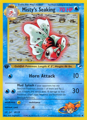 Pokemon TCG - Gym Heroes - Misty's Seaking - 055/132 - Unlimited