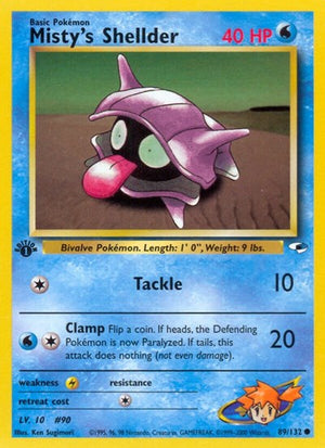 Pokemon TCG - Gym Heroes - Misty's Shellder - 089/132 - Unlimited