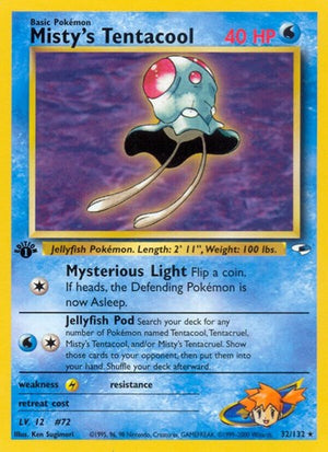 Pokemon TCG - Gym Heroes - Misty's Tentacool - 032/132 - Unlimited