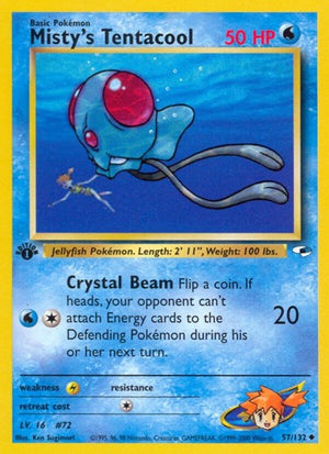 Pokemon TCG - Gym Heroes - Misty's Tentacool - 057/132 - Unlimited