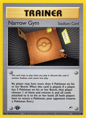 Pokemon TCG - Gym Heroes - Narrow Gym - 124/132 - Unlimited