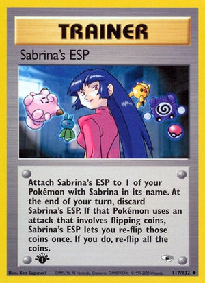 Pokemon TCG - Gym Heroes - Sabrina's ESP - 117/132 - Unlimited