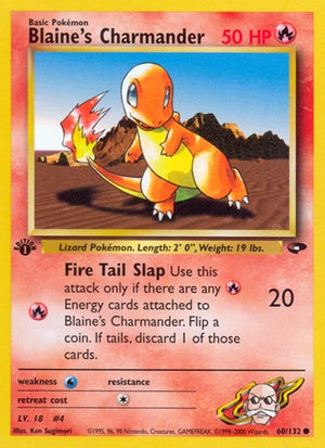 Pokemon TCG - Gym Challenge - Blaine's Charmander - 060/132 - Unlimited