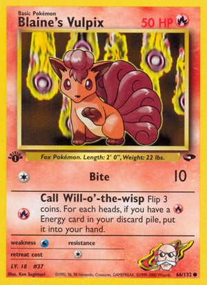 Pokemon TCG - Gym Challenge - Blaine's Vulpix - 066/132 - Unlimited