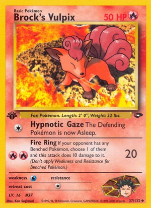 Pokemon TCG - Gym Challenge - Brock's Vulpix - 037/132 - Unlimited