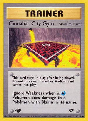 Pokemon TCG - Gym Challenge - Cinnabar City Gym - 113/132 - 1st Edition