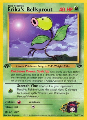 Pokemon TCG - Gym Challenge - Erika's Bellsprout - 038/132 - Unlimited