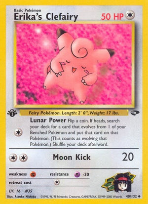 Pokemon TCG - Gym Challenge - Erika's Clefairy - 040/132 - Unlimited
