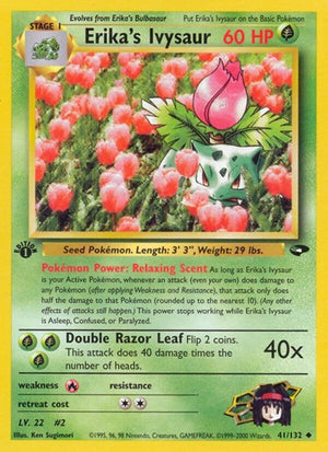 Pokemon TCG - Gym Challenge - Erika's Ivysaur - 041/132 - 1st Edition