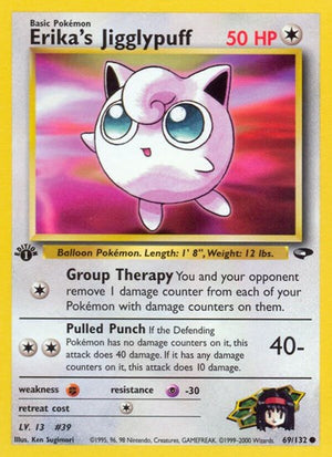 Pokemon TCG - Gym Challenge - Erika's Jigglypuff - 069/132 - 1st Edition