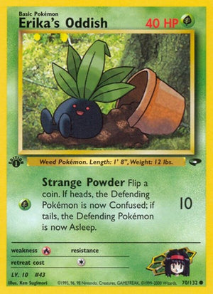 Pokemon TCG - Gym Challenge - Erika's Oddish - 070/132 - 1st Edition