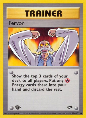 Pokemon TCG - Gym Challenge - Fervor - 124/132 - 1st Edition