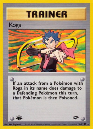 Pokemon TCG - Gym Challenge - Koga - 106/132 - 1st Edition