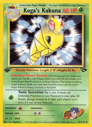 Pokemon TCG - Gym Challenge - Koga's Kakuna - 047/132 - Unlimited