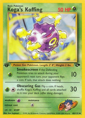 Pokemon TCG - Gym Challenge - Koga's Koffing - 048/132 - Unlimited