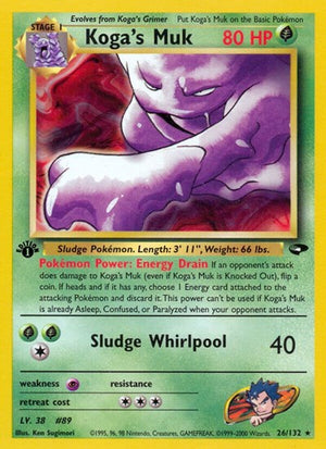 Pokemon TCG - Gym Challenge - Koga's Muk - 026/132 - 1st Edition